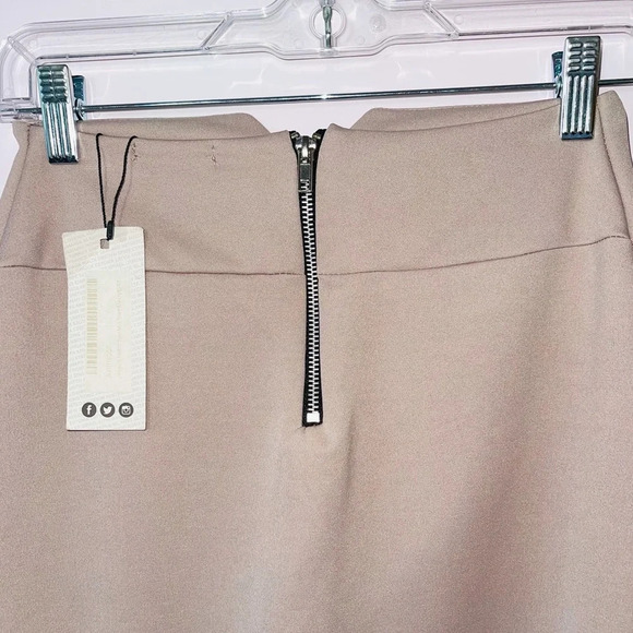 Boohoo NWT Jessica Mauve Pink Notch Split Fitted Midi Pencil Skirt 6 Women’s - Picture 7 of 12